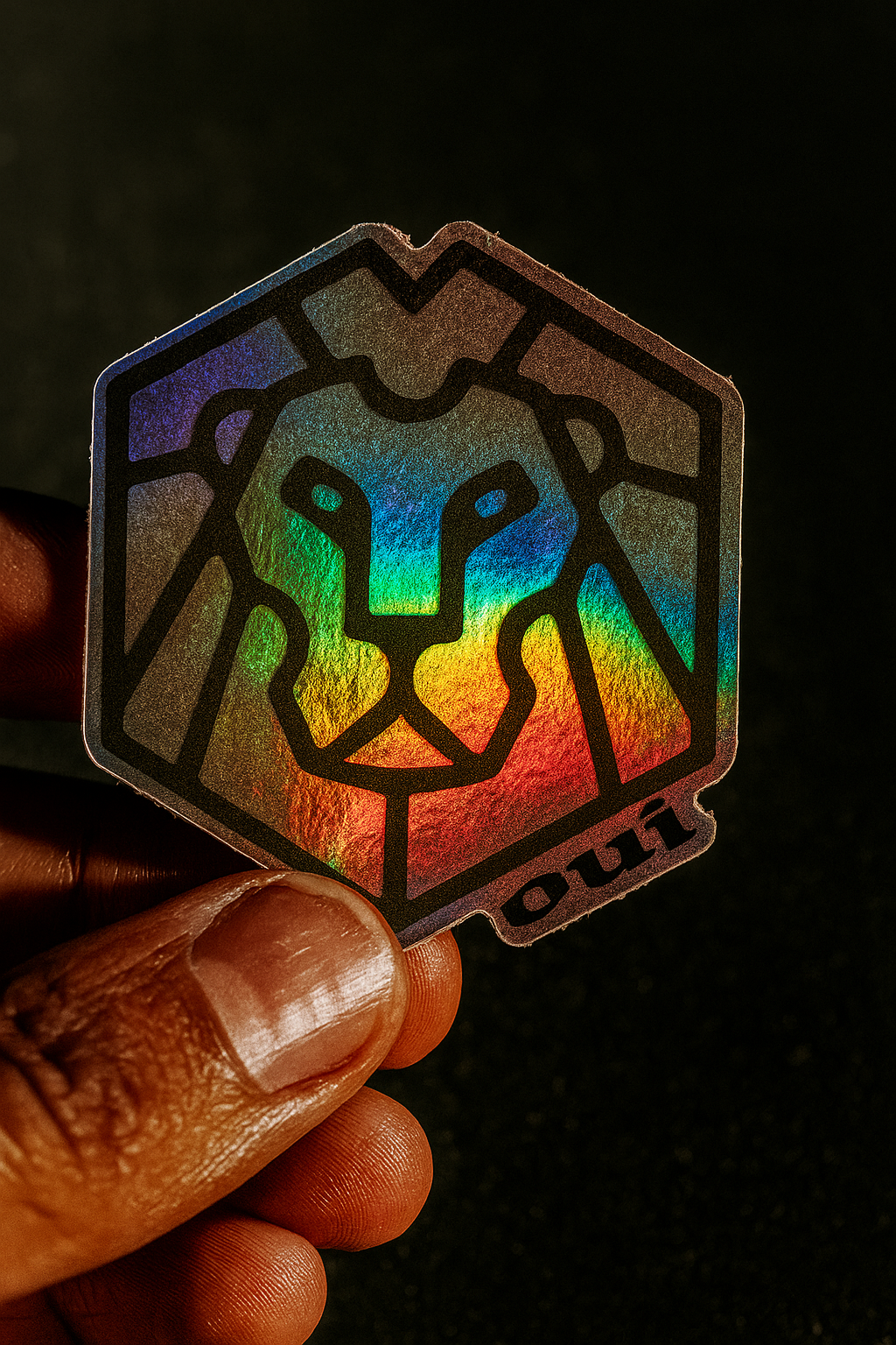 Oui Holographic Sticker