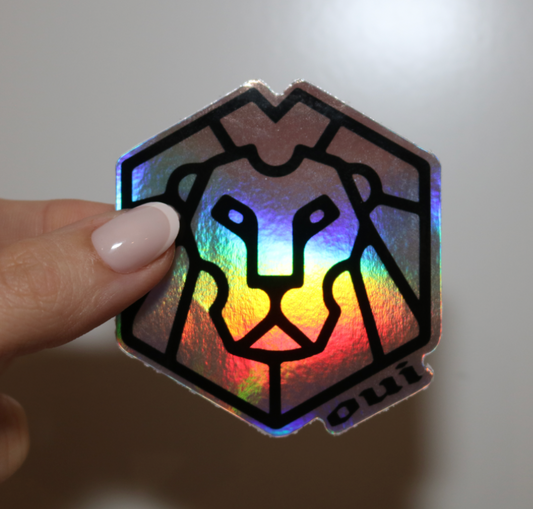 Oui Holographic Sticker