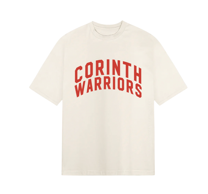Corinth Warriors Cream Tee *PREORDER*
