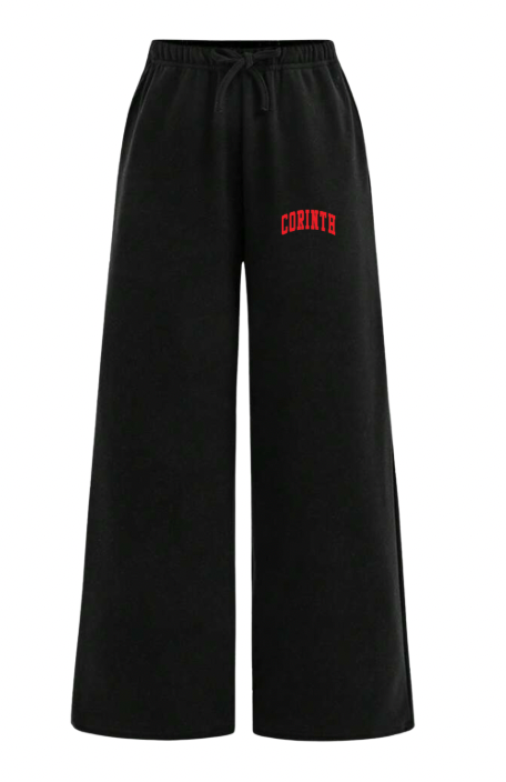 Black Corinth Wide Leg Sweatpants *PREORDER*
