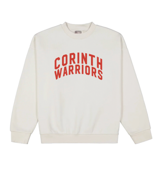 Cream Corinth Warriors Crewneck Sweatshirt *PREORDER*