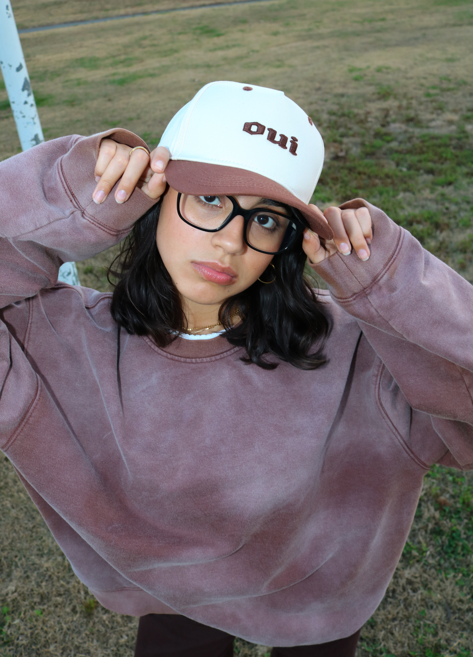 Acid Wash Crew Neck Sweatshirt