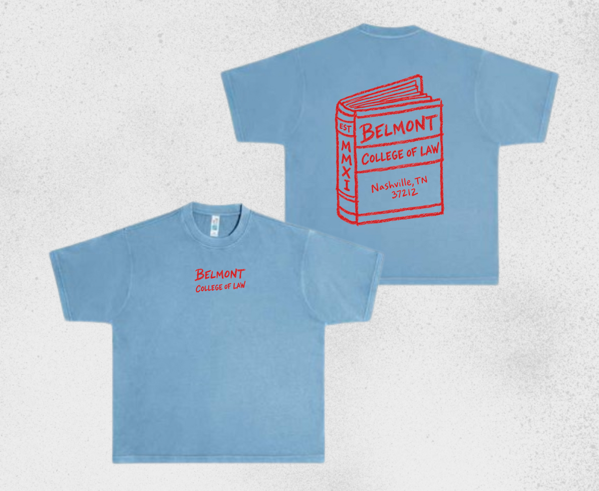 Belmont Law Book Tee
